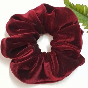 8 for $15 * Medium Burgandy Velvet Scrunchie